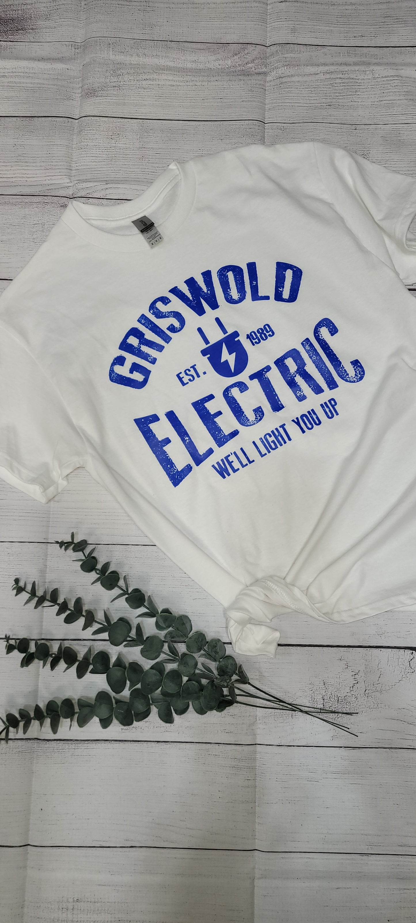 *Solid* Griswold Electric - Blue Print (Custom Order T-Shirt)