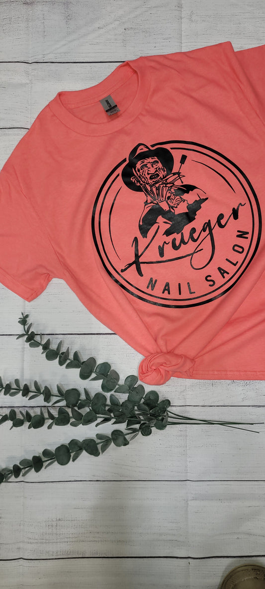 *Solid* Kruger Nail Salon (Custom Order T-Shirt)