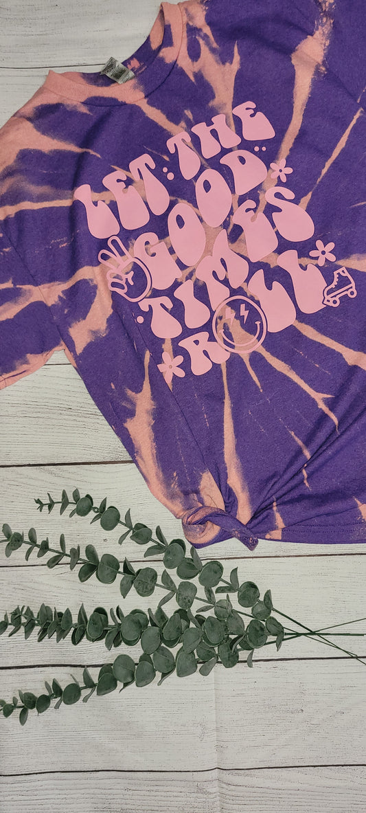 *BLEACHED* Let the Good Times Roll (Custom Order T-Shirt)