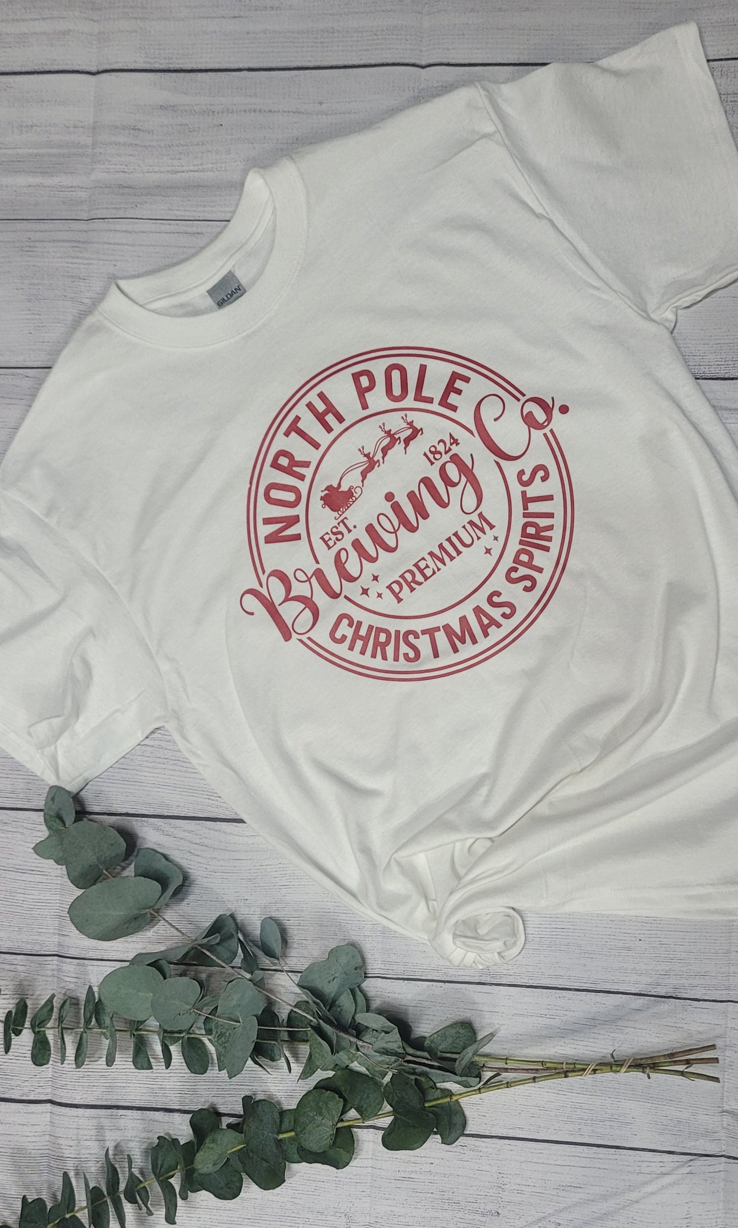 North Pole Brewing Company - Red Print (Medium) (Ready to Ship)